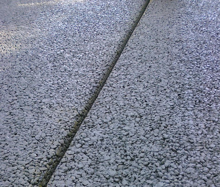 Permeable concrete jointing